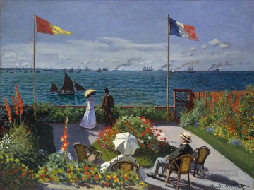 Garden at SainteAdresse Claude Monet Oil Paintings